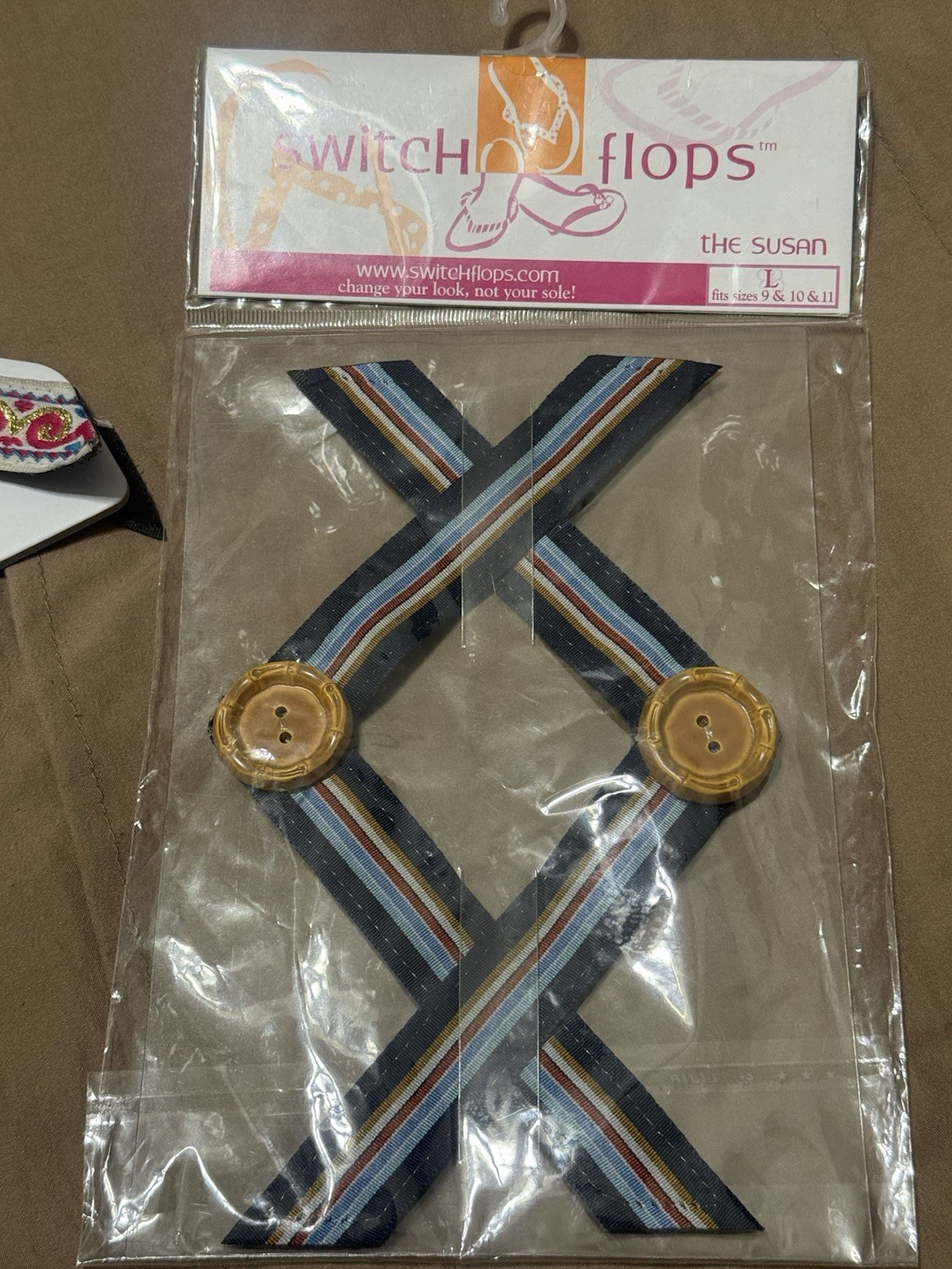 Switchflops Lindsay Phillips Lot of 4 Interchangeable Straps, Size Large 9-11