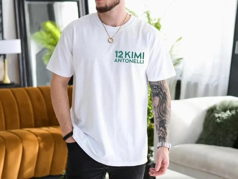 Kimi Antonelli Racing Fan Tee – Unisex Cotton T-Shirt Gift