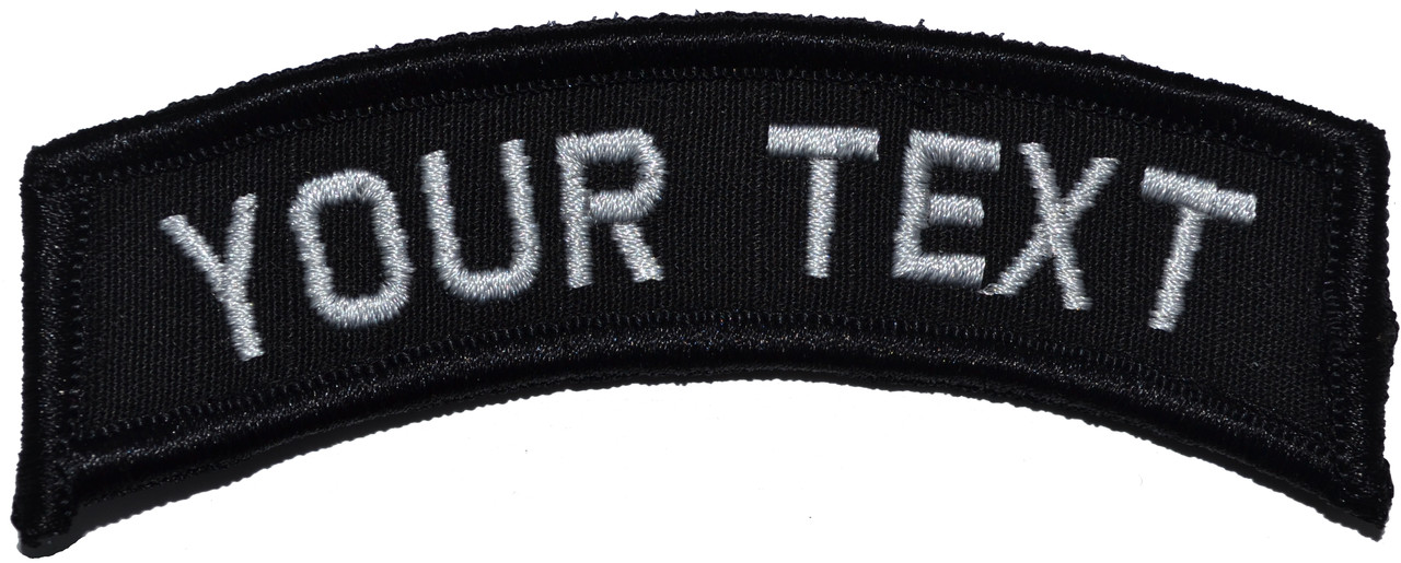 LARGE Custom Text Tab Patch