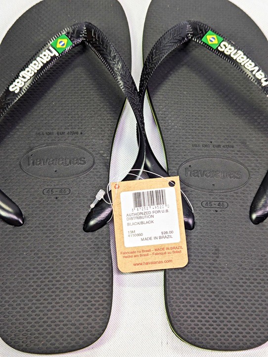 Havaianas Brazil Logo Flip-Flop Size Men 13 US (MSRP $26)