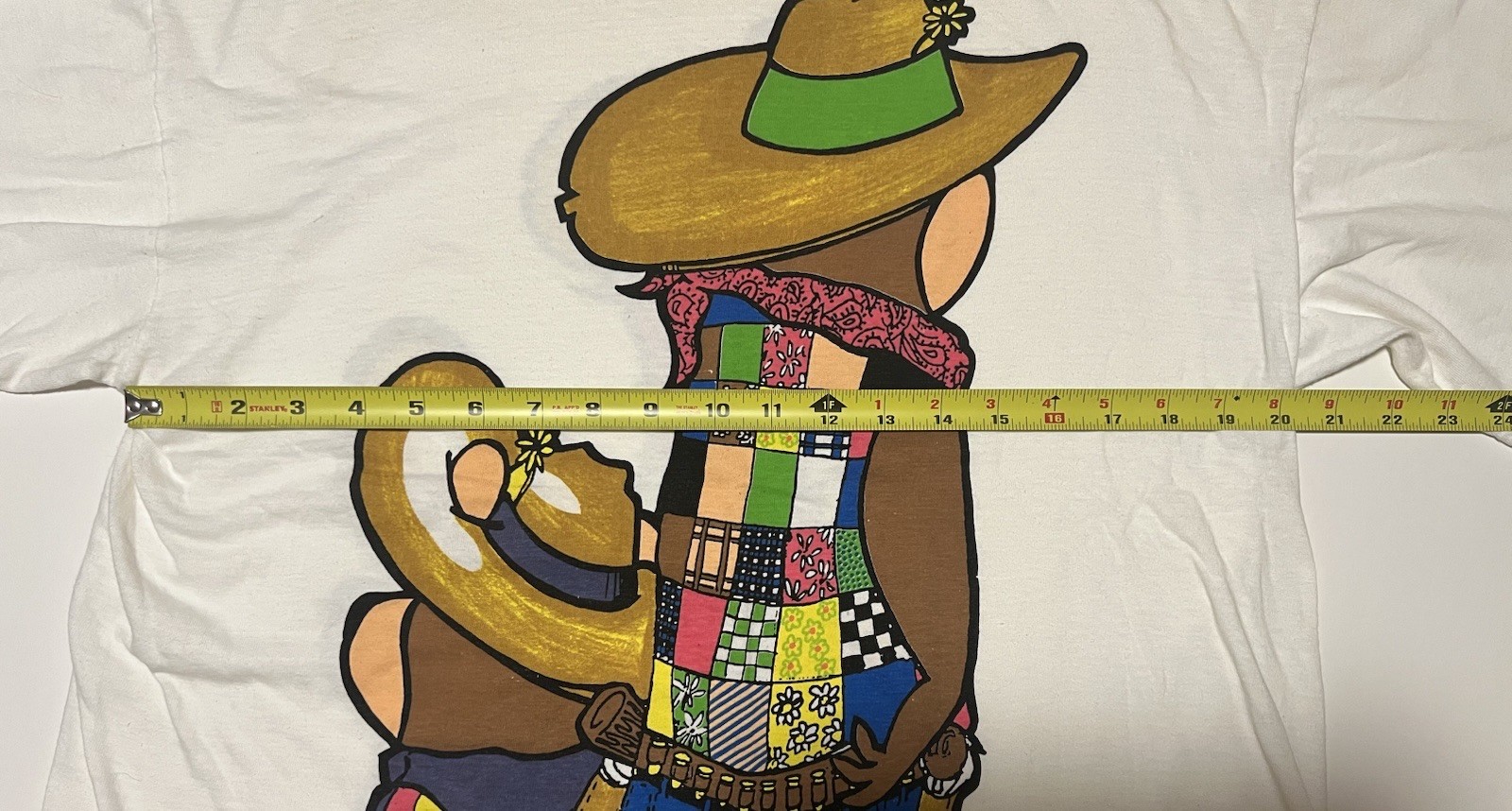 Vintage 1993 Yogi Bear Western Tee L Single Stitch 90s Hanna Barbera