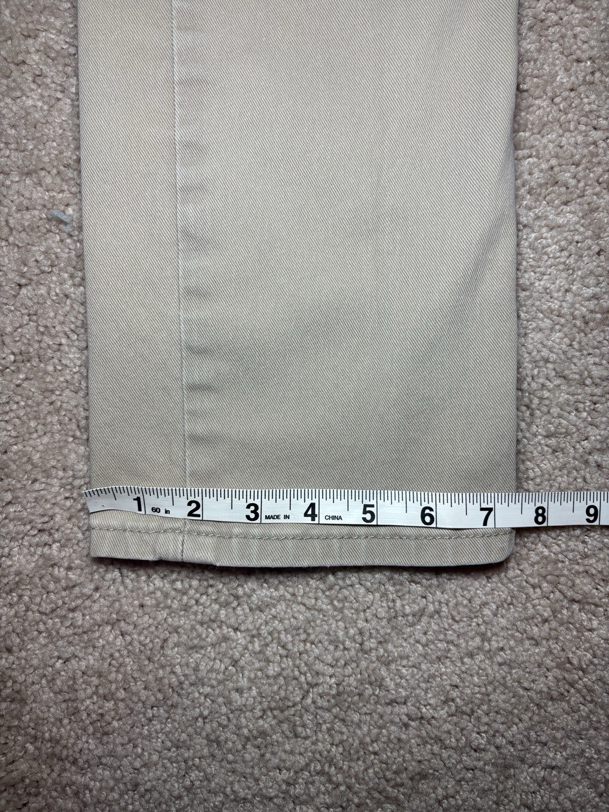 Levi’s 513 Slim Straight Jeans Men’s 31×32 Distressed Khaki Beige