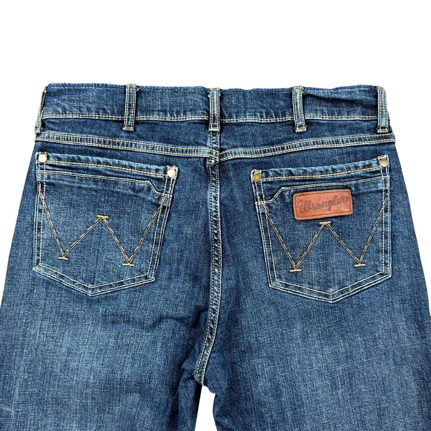 Wrangler Retro Slim Boot Jeans Dark Wash Denim Mens 32×36