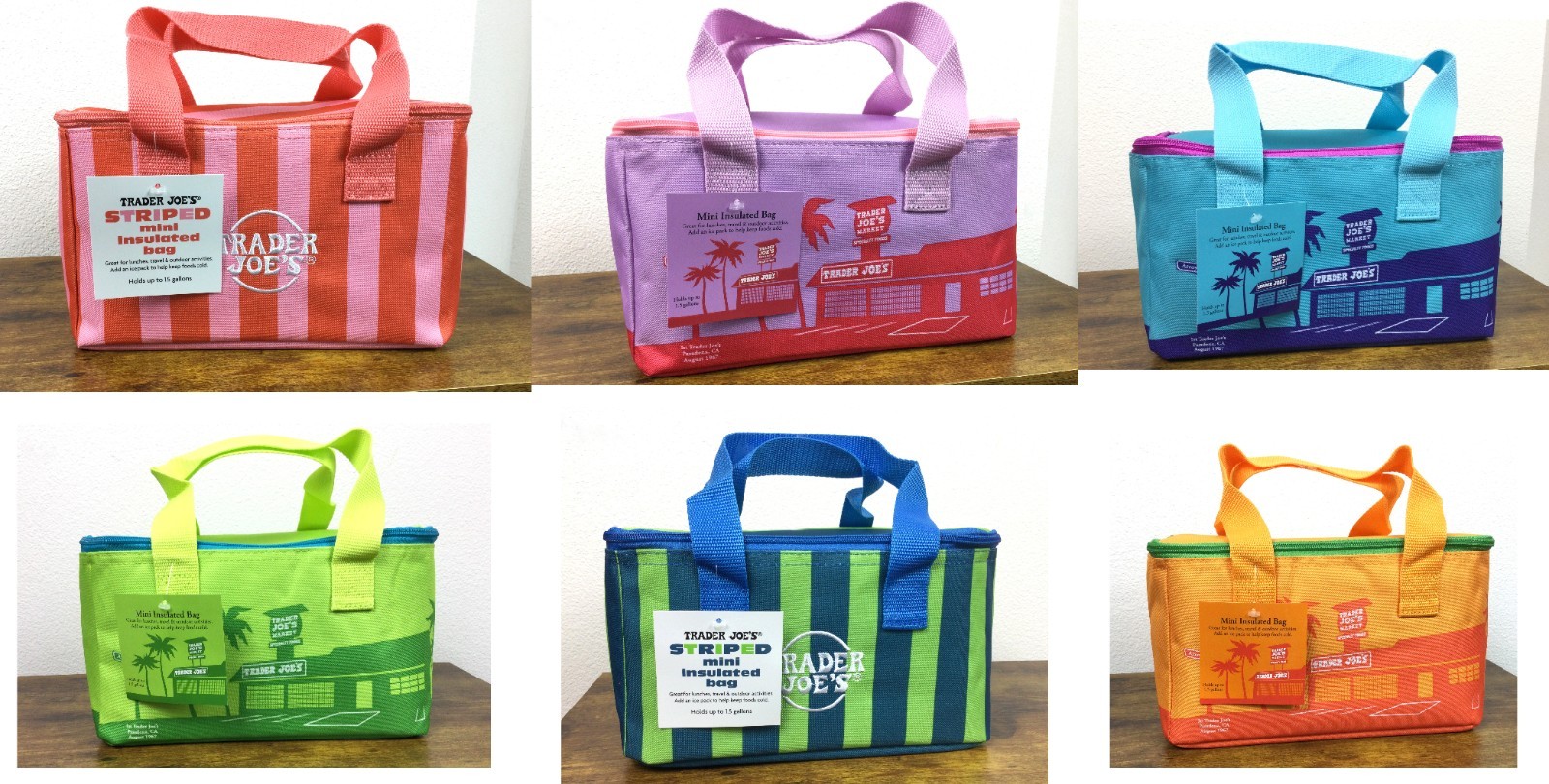 Trader Joe’s Insulated Mini Tote Bags Foldable Lunch Bags 2026 Edition