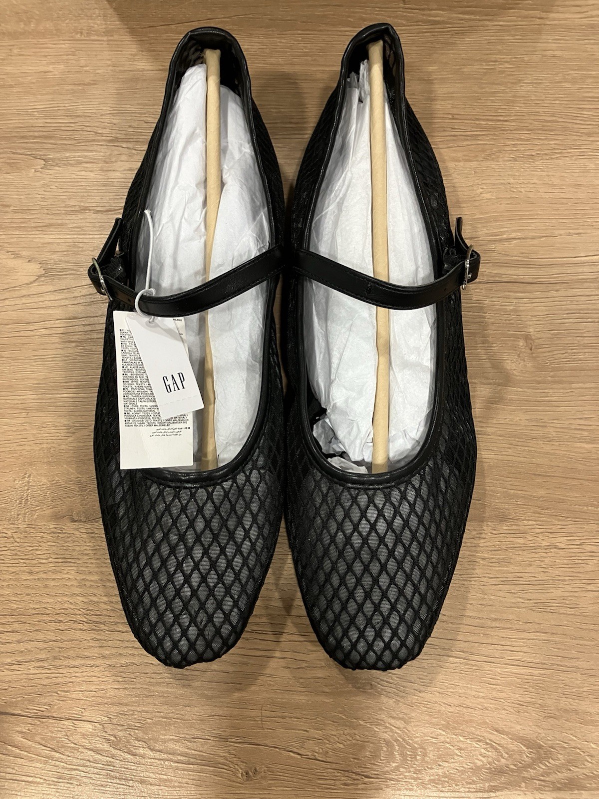 Gap Women’s Synthetic Mesh Mary Jane Flat Shoes Size 10 NWT