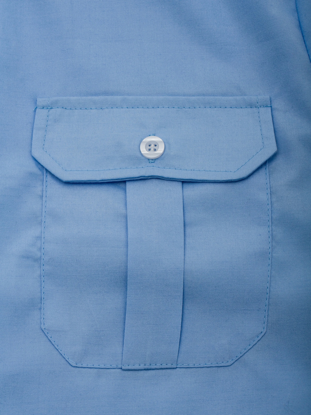 Men’s Summer Lapel Solid Short Sleeve Shirt with Two Pockets Casual Button