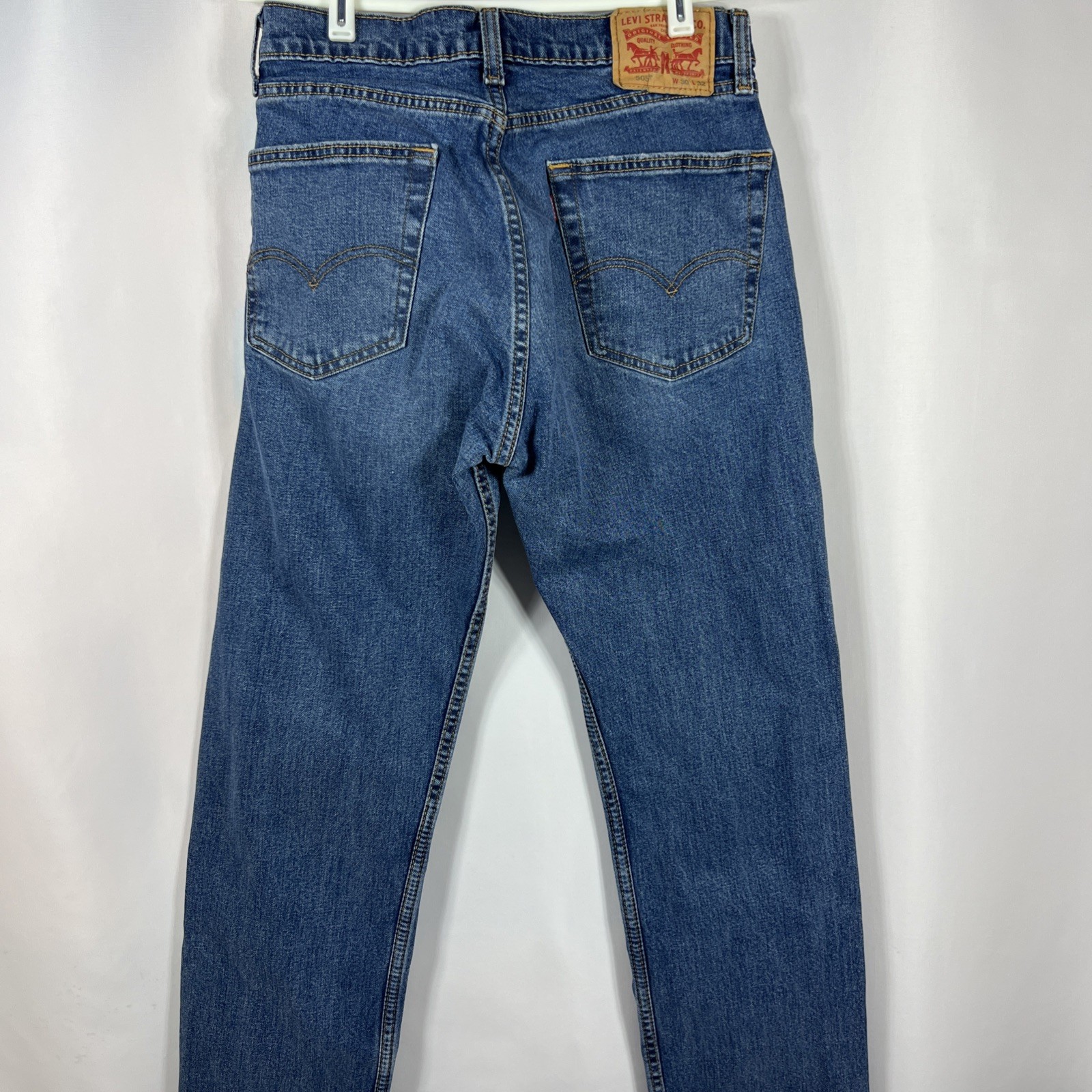 Levi‘s 505 Straight Blue Denim Casual Jeans Size 30