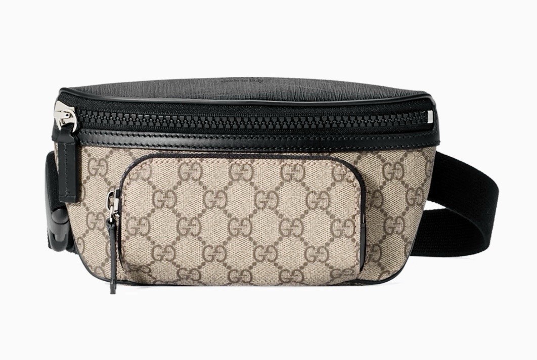 GUCCI GG Supreme Monogram Unisex Belt Bag / F395-2697