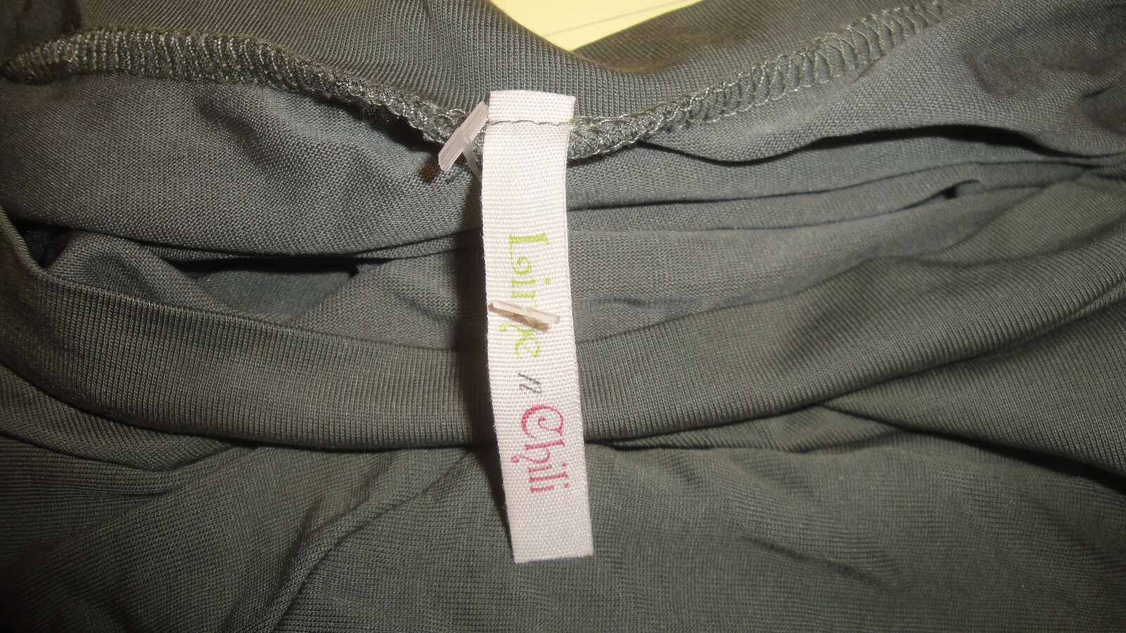 LIME N’ CHILI Casual Shirt Dress,Stretchy,Silky Stretch,Pocket,Olive Green,M