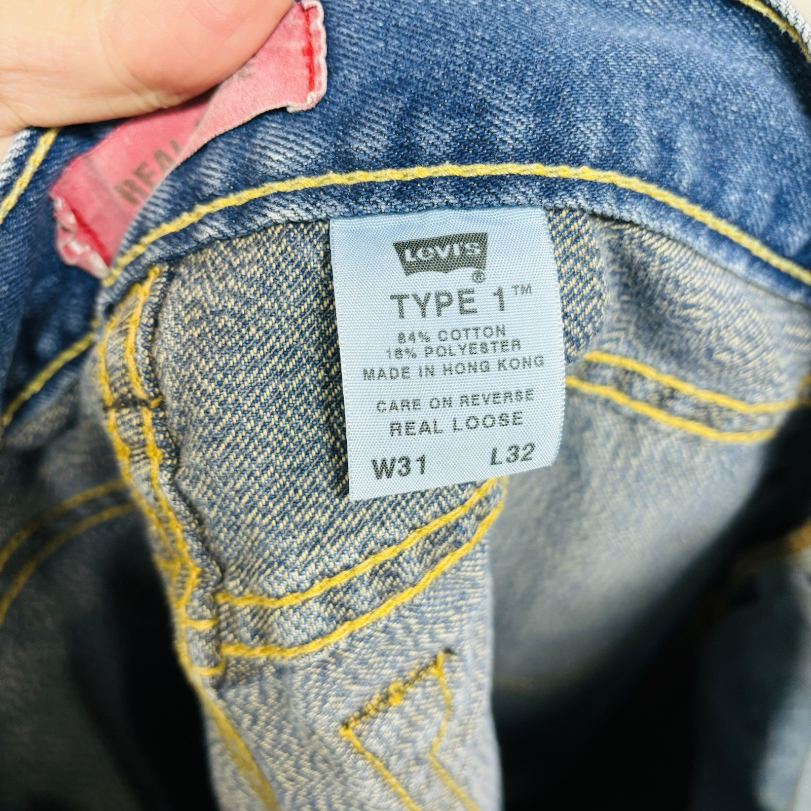 Levis Type 1 Jeans Baggy Real Loose Denim 31×32 (31×30 Actual) Vintage y2k