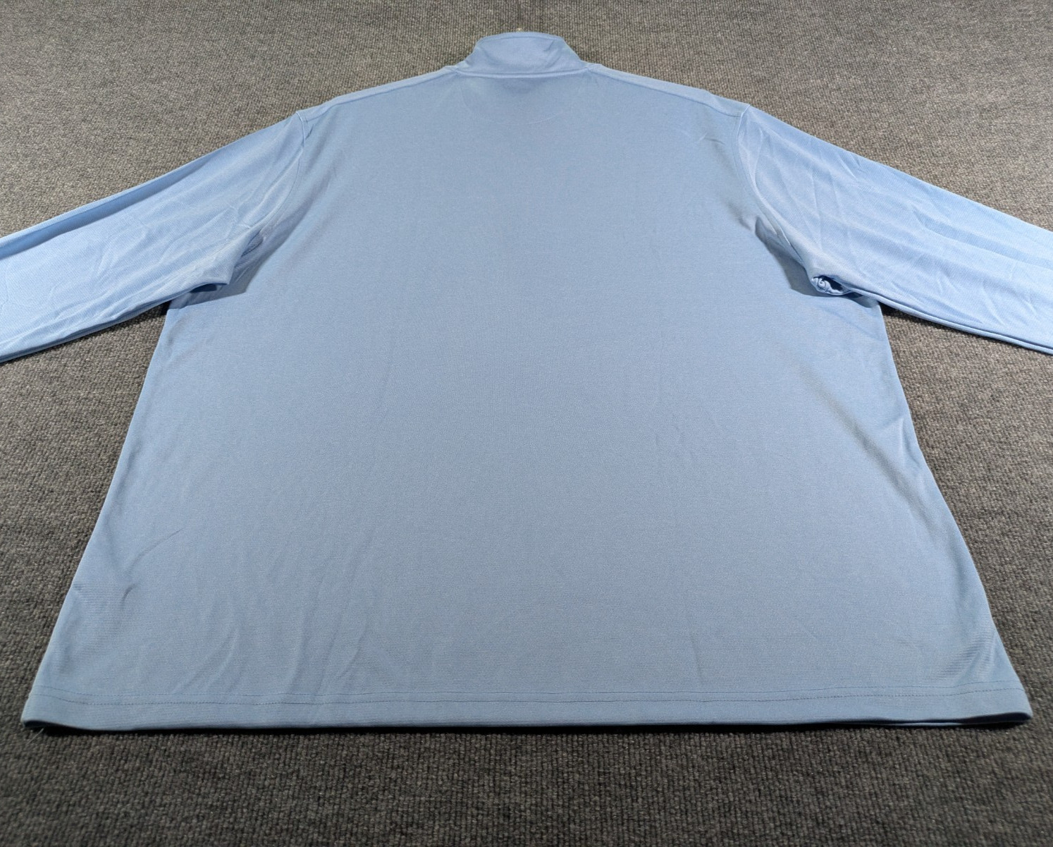 Michel Rouen Performance Pullover 1/4 Zip Golf Light Blue Mens 3XL Lightweight