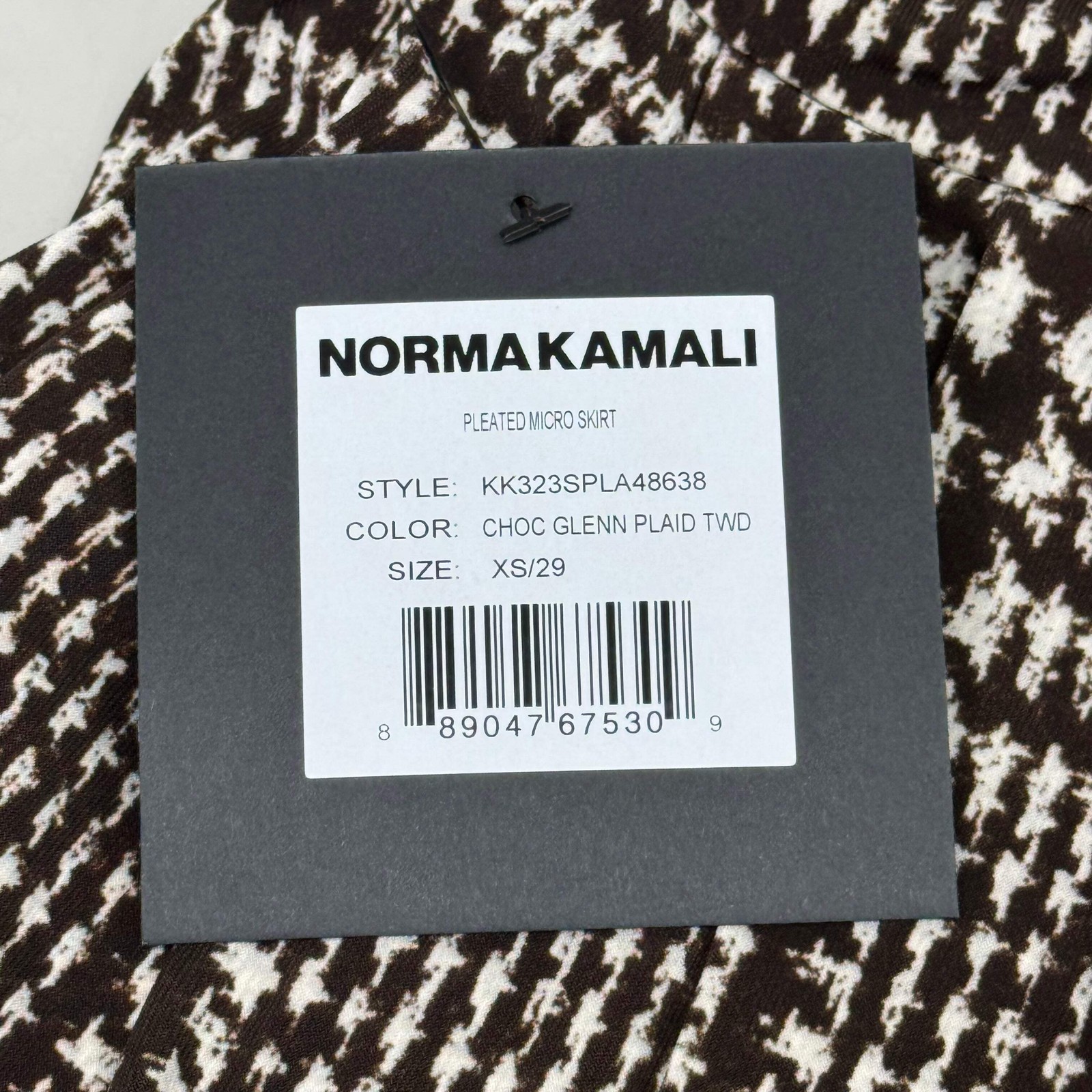 NORMA KAMALI Silky Jersey Pleated Micro Skirt Unlined Womens Sz XS/29 Chocolate