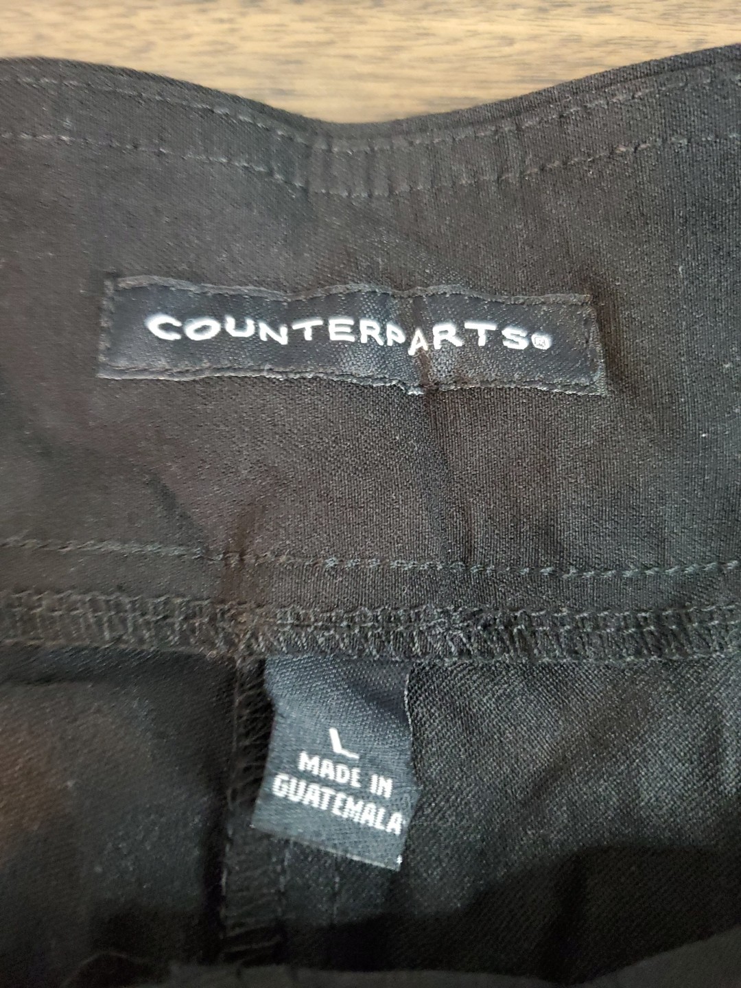 Counterparts Women’s Super Stretch Slim Leg Pants Size Large Pull-On – Black