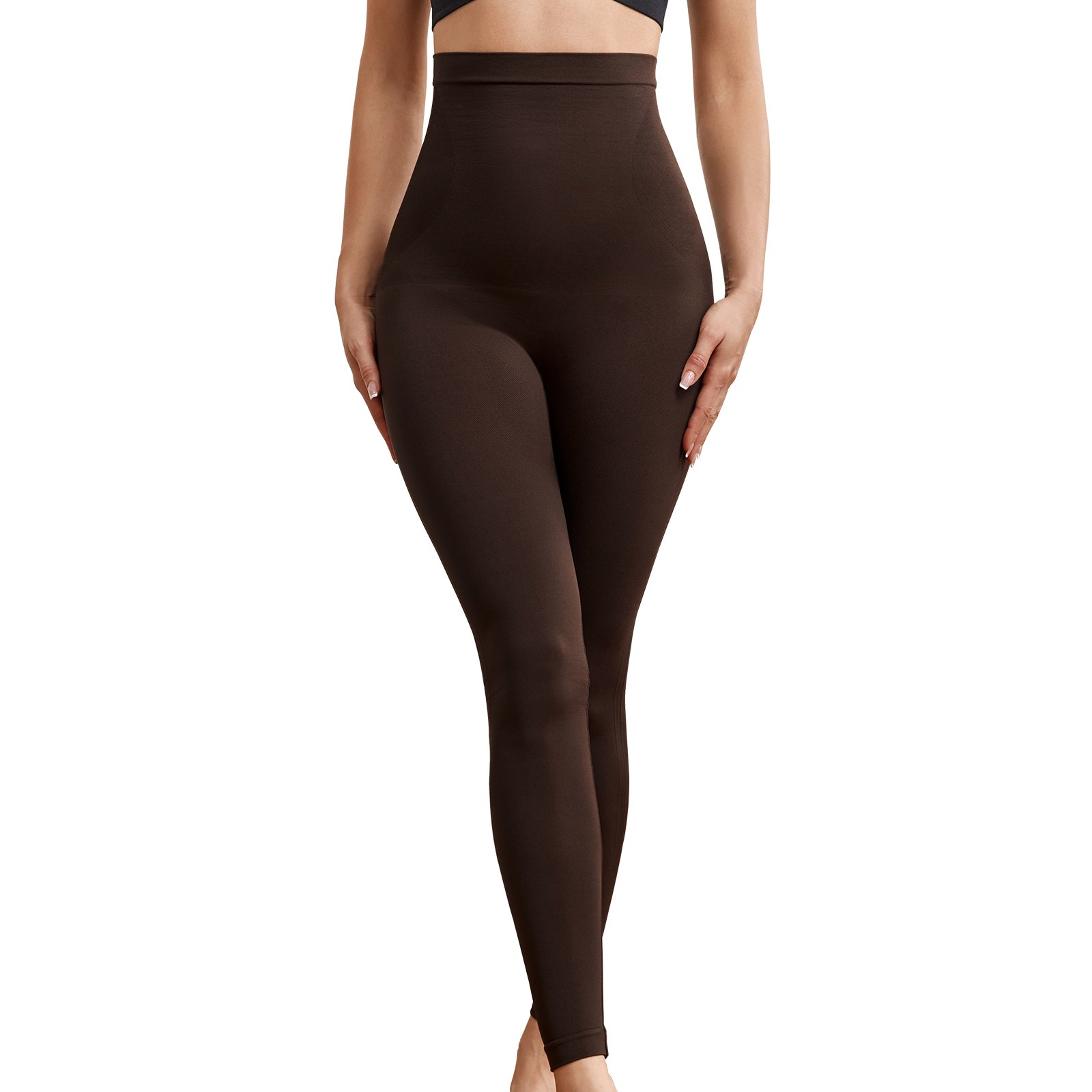 Anti Cellulite Compression Leggings Leg Shaper High Waist Black Pants Shapewear