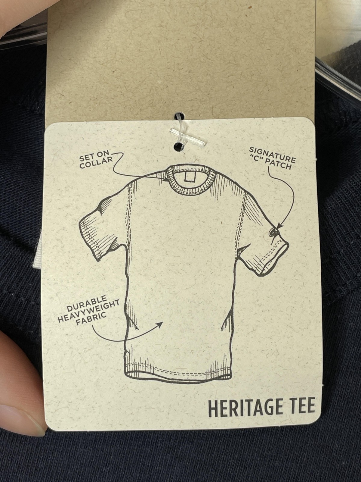 Champion Shirt Mens Small Navy Big Logo Heritage Tee Heavyweight Graphic GT19