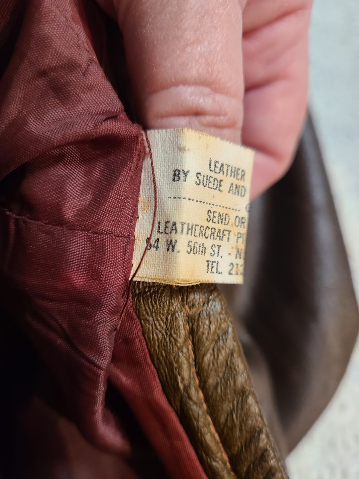 Vintage Lined Leather A Line Skirt Size 10~Waist 30″ Length 25″ Made In USA
