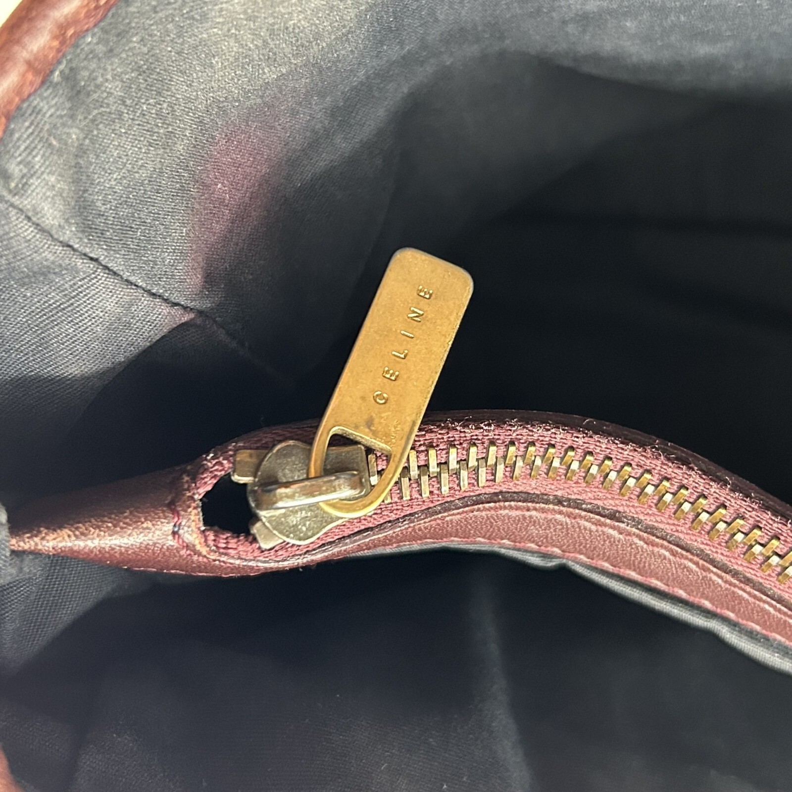 Authentic CELINE Macadam Boogie Bag Suede Leather Tote Bag