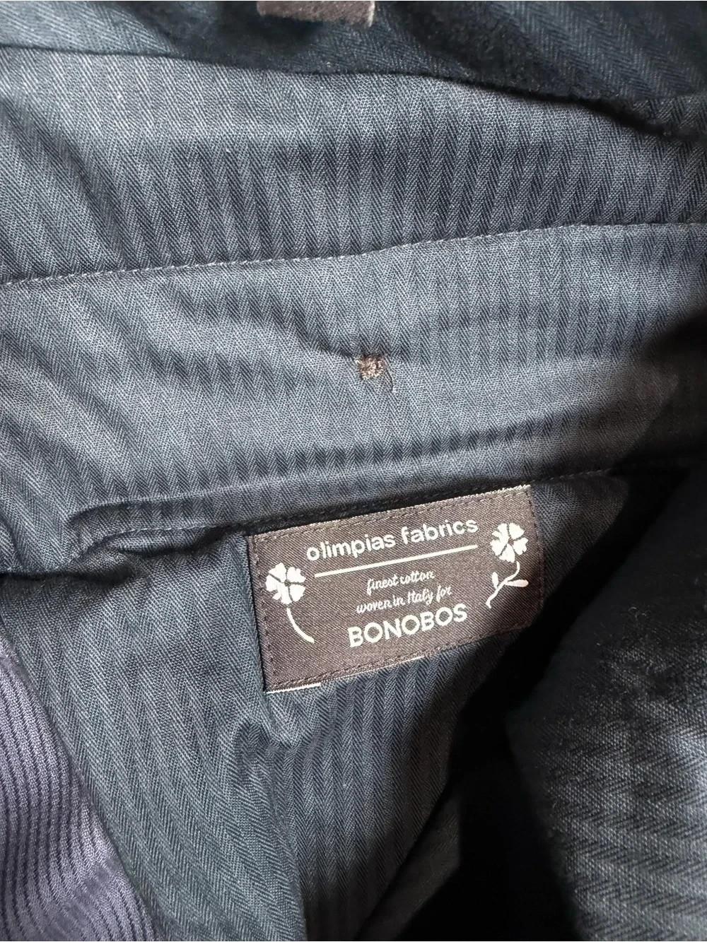 Bonobos 34W 34L Olimpias Fabrics Italy Woven Men’s Dark Navy Corduroy Trousers