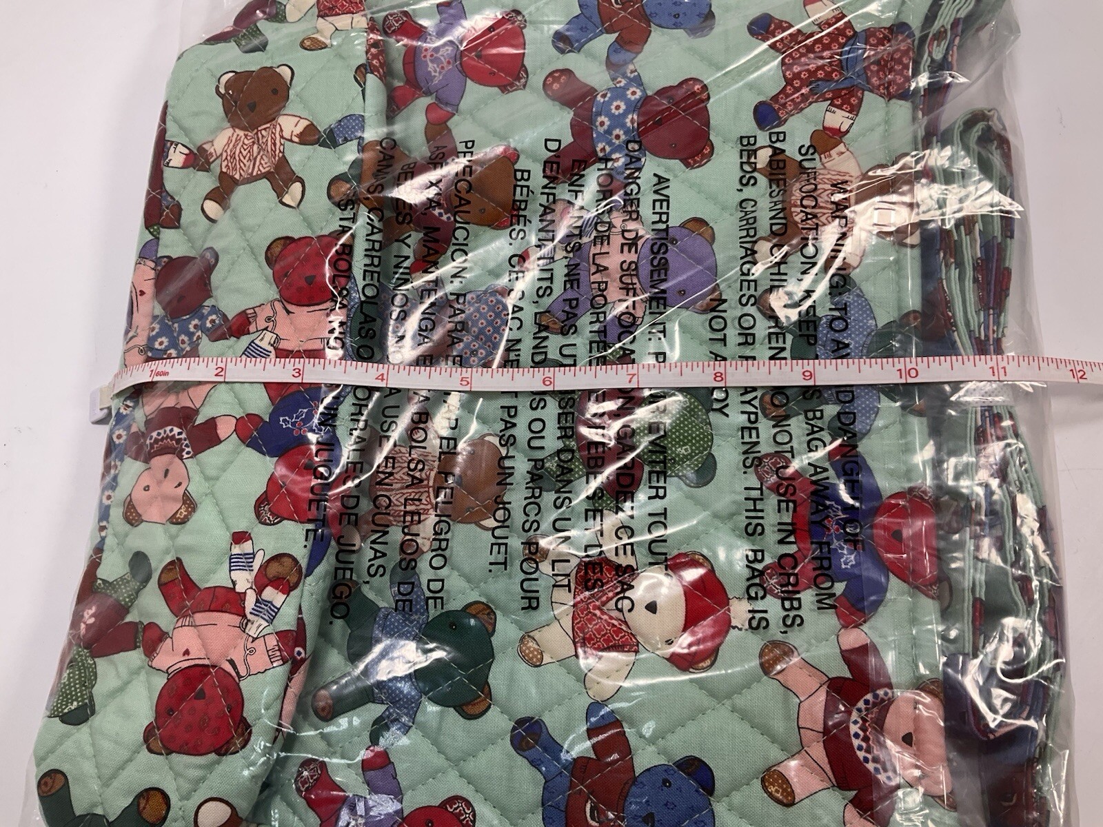 NWT Vera Bradley Essential XL Crossbody Toasty Teddies Bears