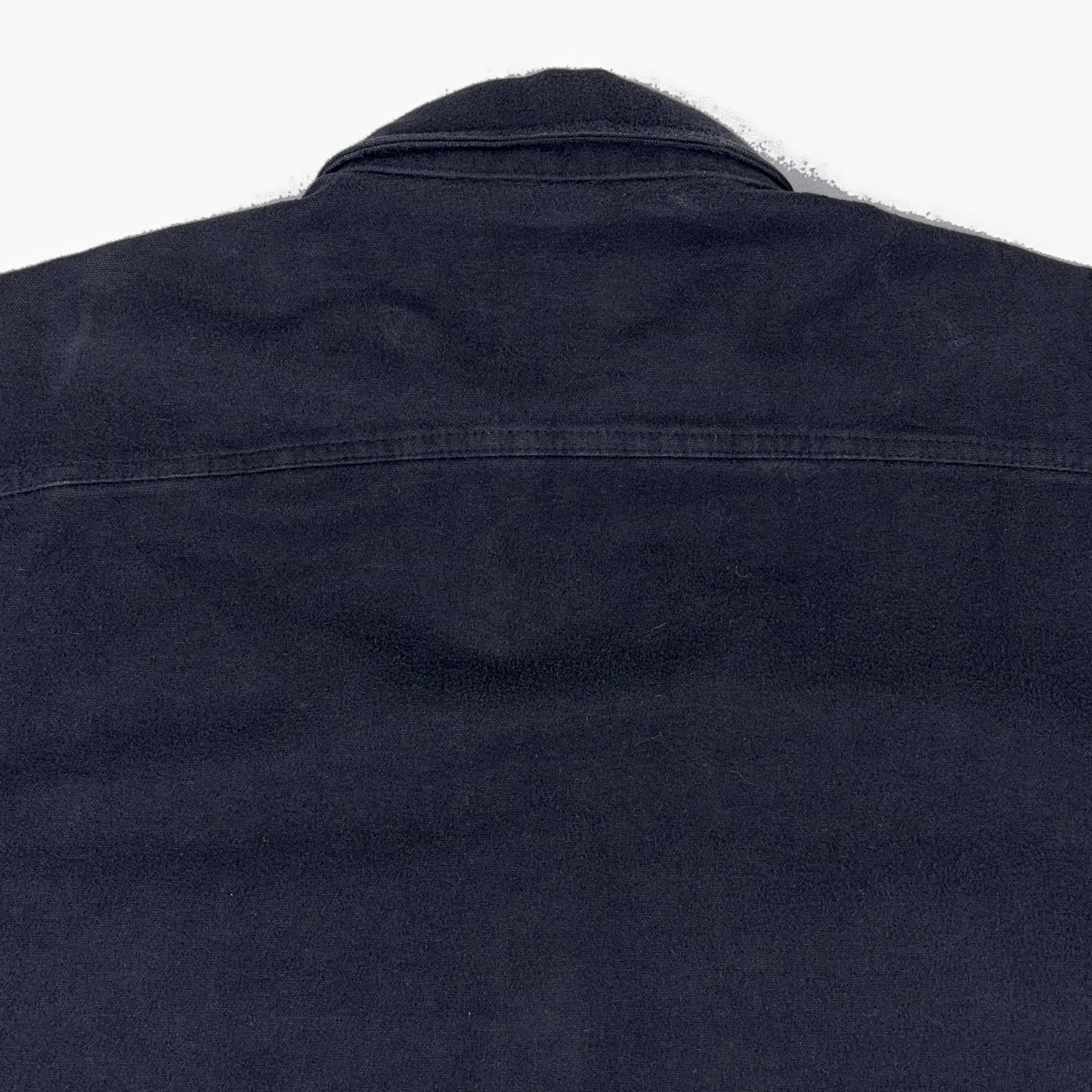 Vintage Woolrich Heavyweight Chamois Shirt Mens Large Black Cotton USA Outdoor