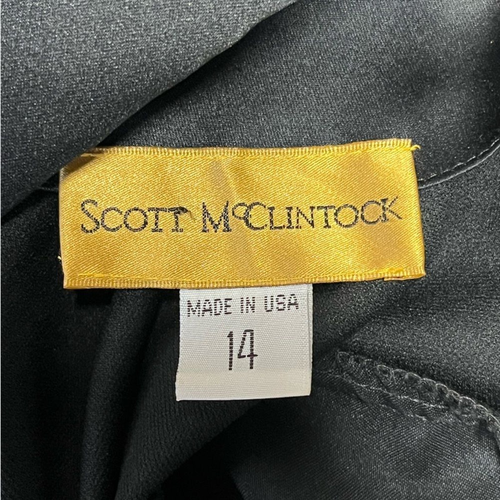 Scott McClintock | Black Low Back Sleeveless A Line Maxi Gown Dress 14