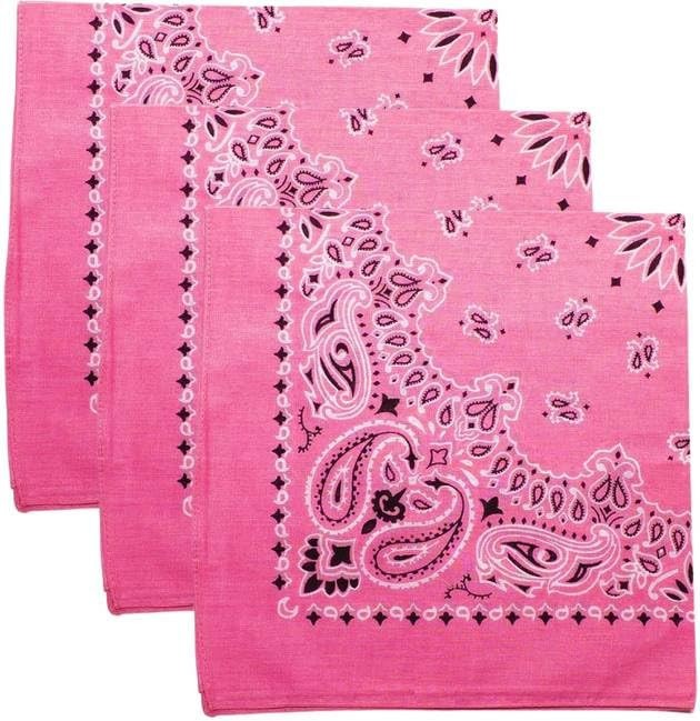 Trainmen Paisley Bandanas Head Scarf Do-rag 100% Cotton Bandanna 22″ x 22″ 3Pack