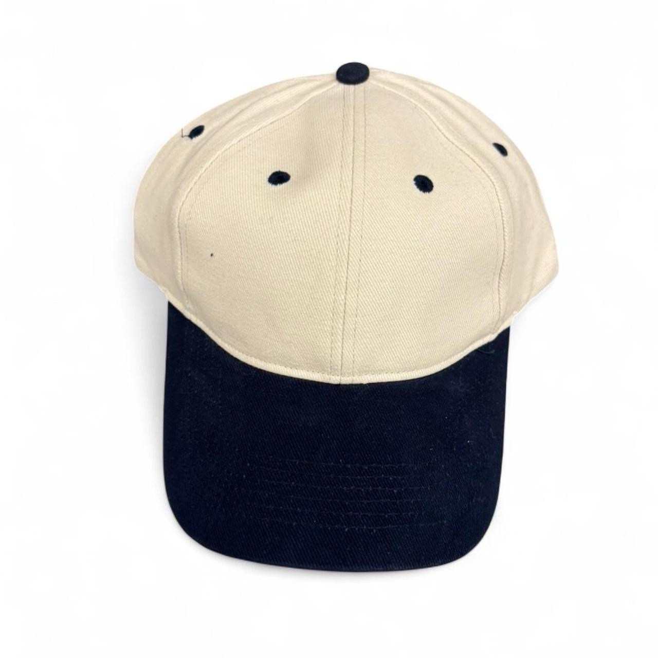 Vintage Anvil blank baseball cap Navy white Sz OSFM