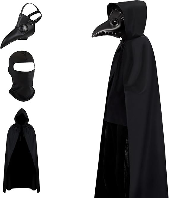 Scary Halloween Masks for Adults, Plague Doctor Mask, Scary Halloween Costumes R