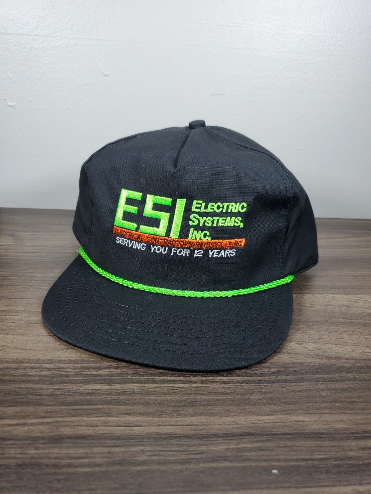 Vintage ESI Electric Systems Hat Snapback Cap Reidsville NC Made In USA Carolina