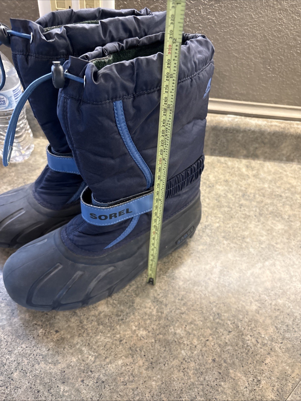 Sorel Kids Flurry winter snow boots collegiate navy Sz 7 Good Condition