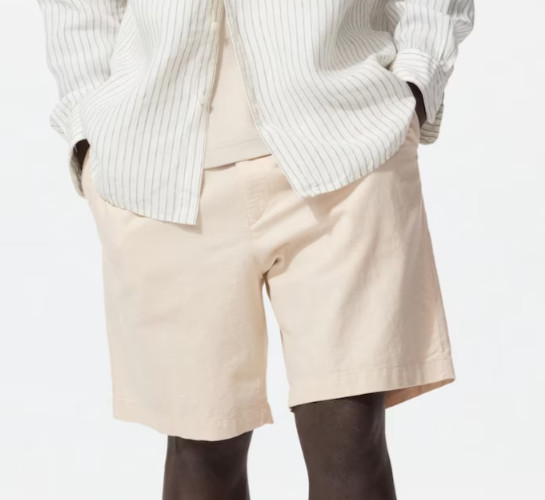 UNIQLO Linen Blend Easy Shorts | 5″ Lightweight Vacation Cool material