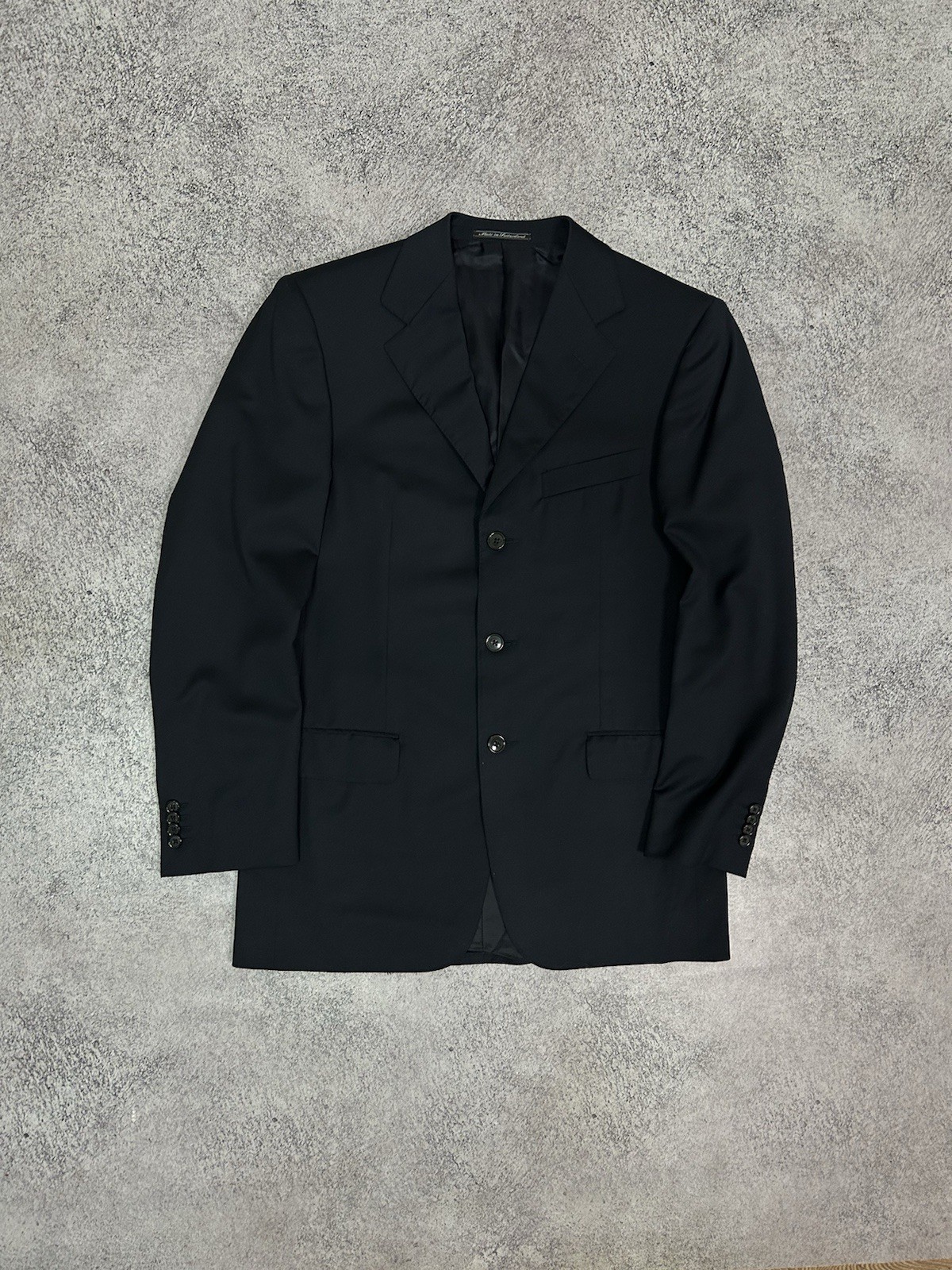 Ermenegildo Zegna Premium Wool Blazer Navy Blue Drop 7 Slim Fit Bemberg EU48 IT7