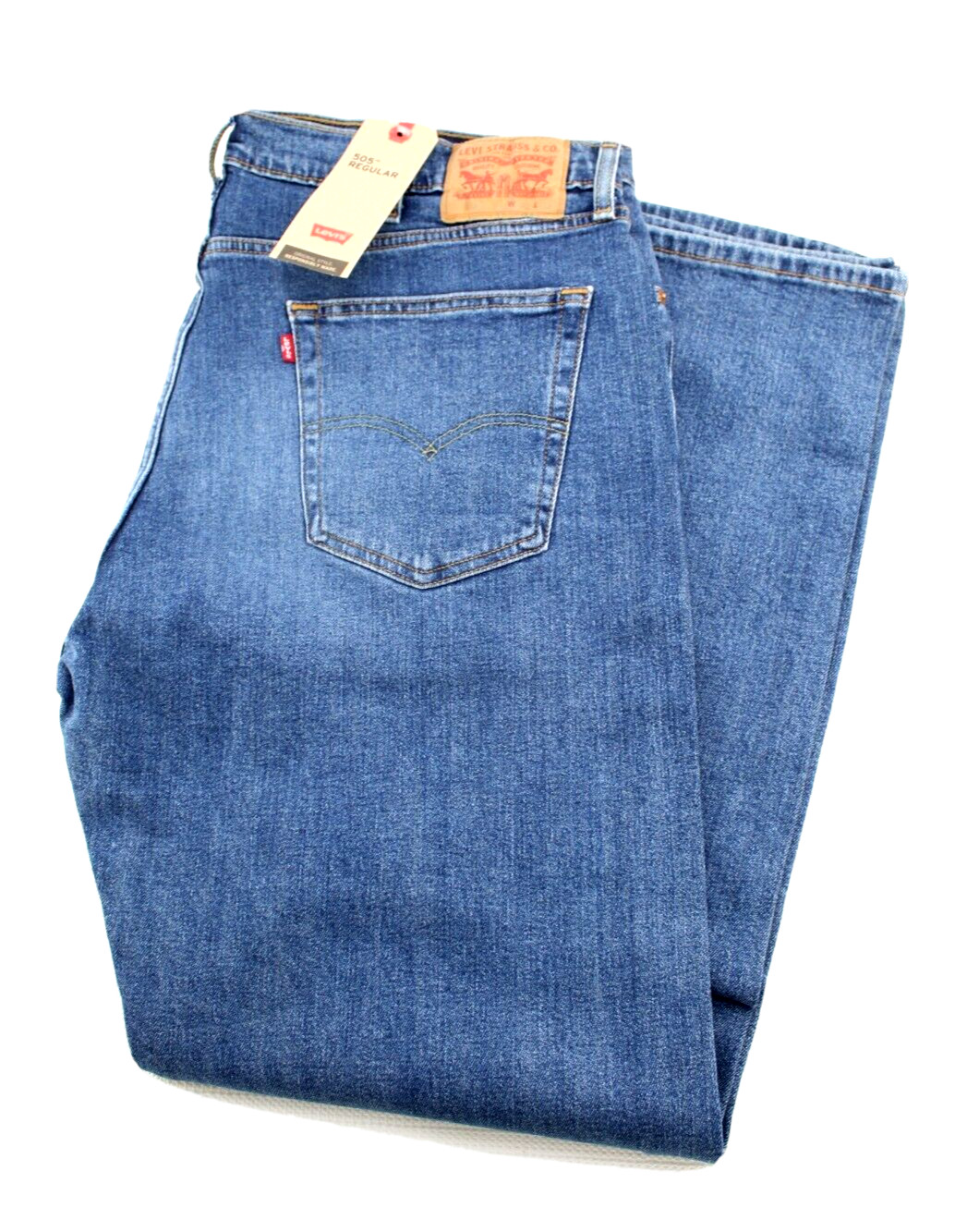 NWT LEVI’S 505 Regular Size 40 x 32 Medium Wash Room At Thigh Men Jeans MSRP $69