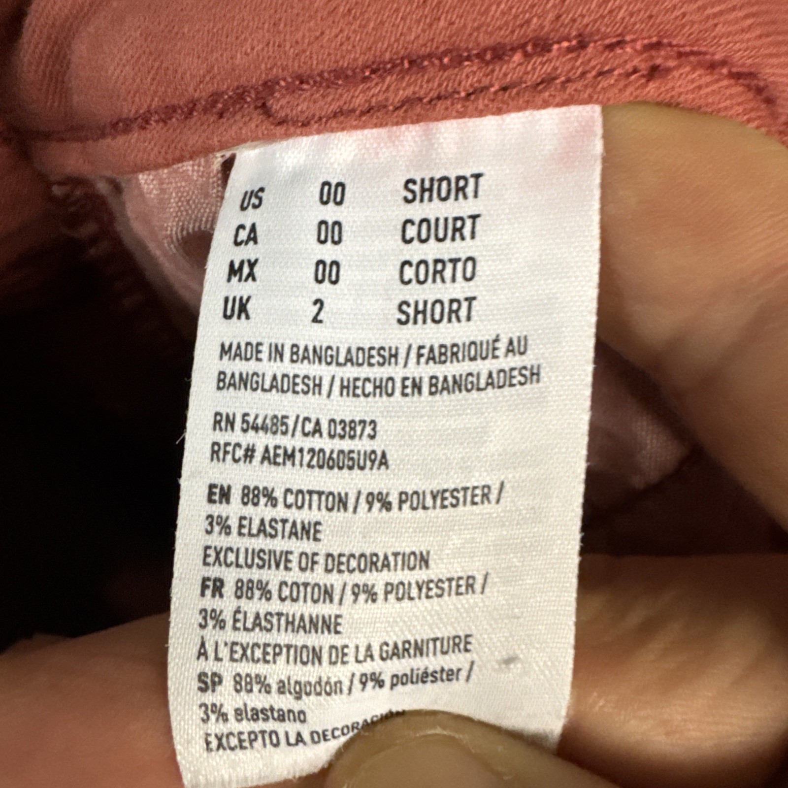 American Eagle Jeans Womens 00 Short Candy Pink Jegging Stretch Distressed Denim
