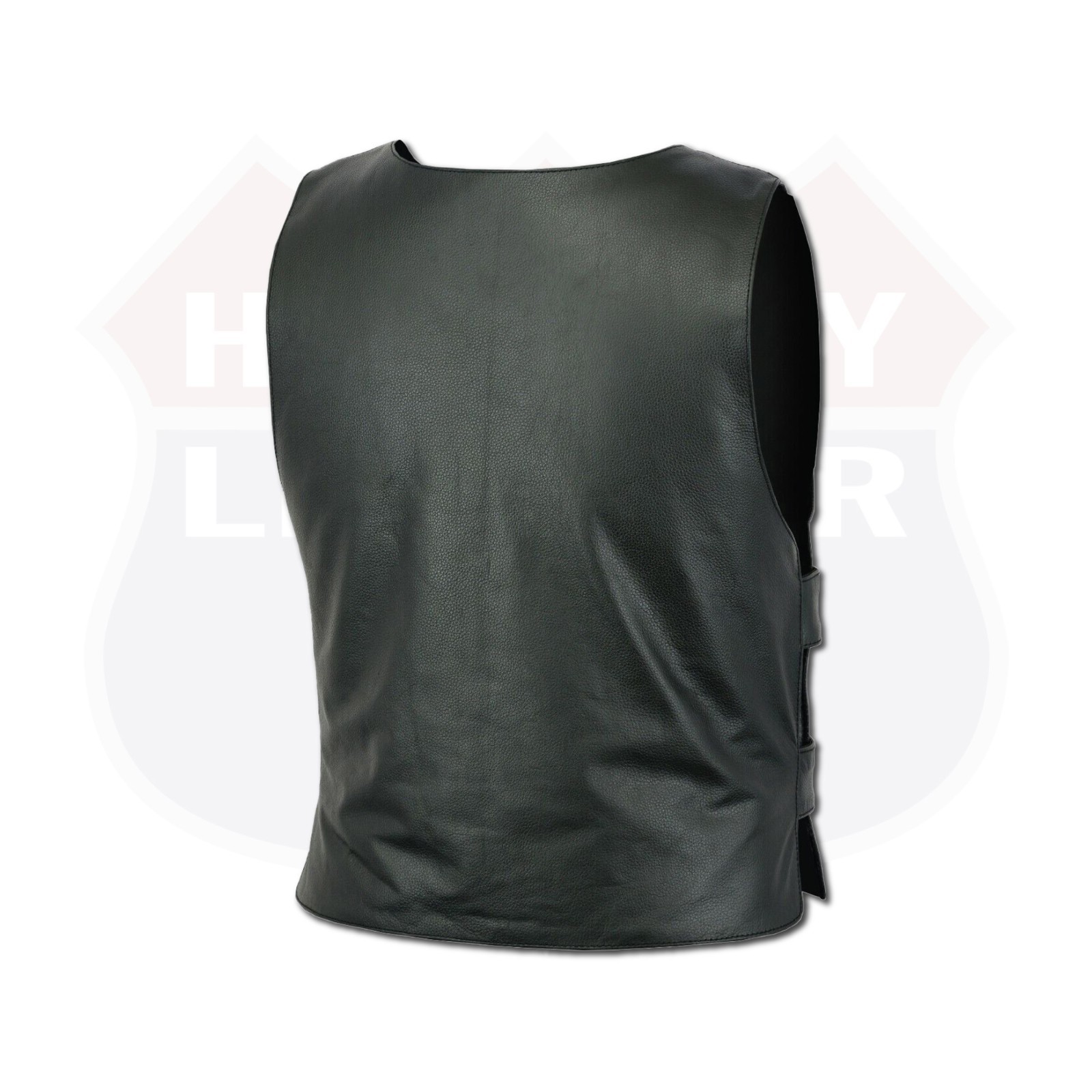 HL11643 Men Bullet Proof style Leather Motorcycle Vest-bikers Club Tactical Vest