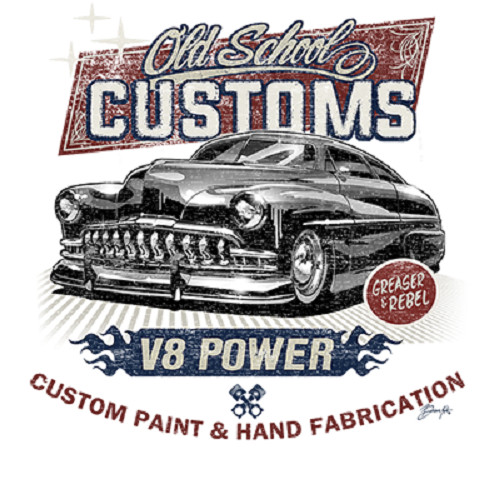 Mercury ’49-’51 Lead Sled Old School Customs Hot Rod T-shirt S-XXXXXL Cotton