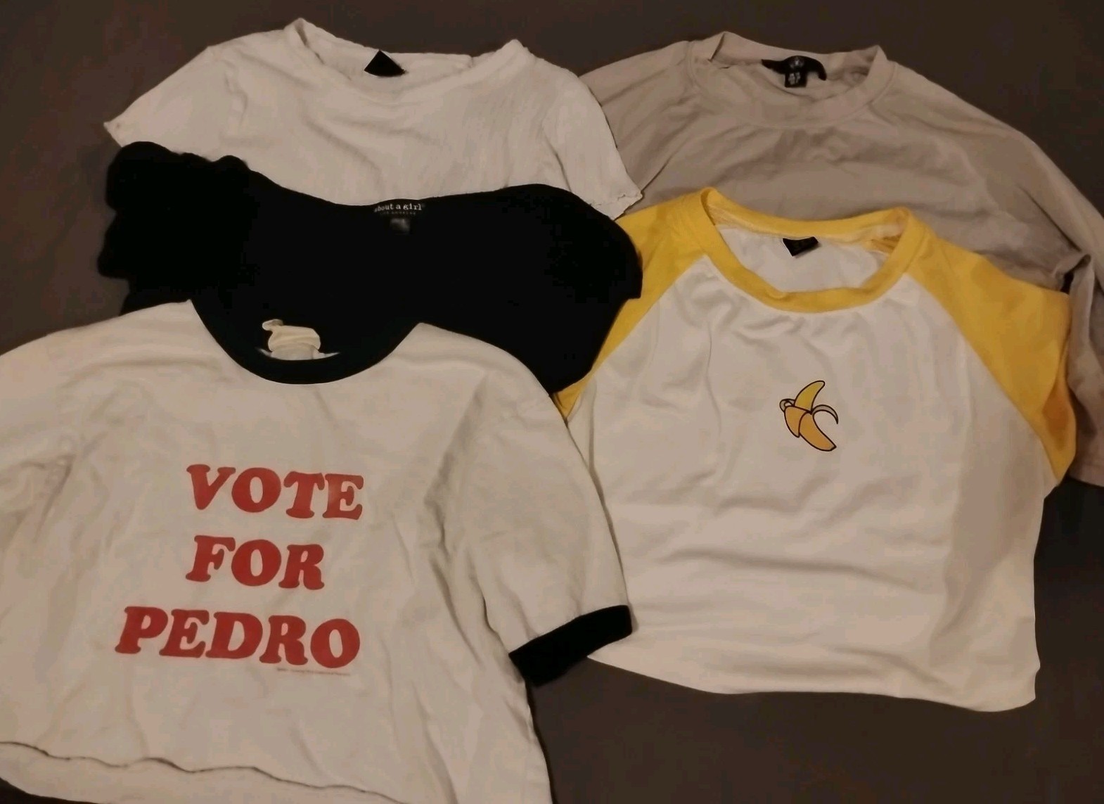 5 Piece Crop Top Girls Different Sizes Small Medium. Different Brands Too