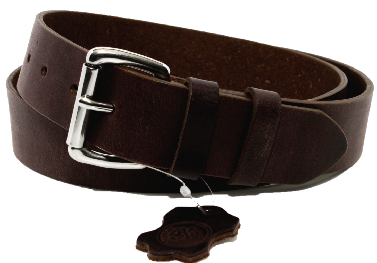 Men’s Genuine Buffalo FULL GRAIN Leather Belt, 1 1/2″ width, Handmade, By Amish