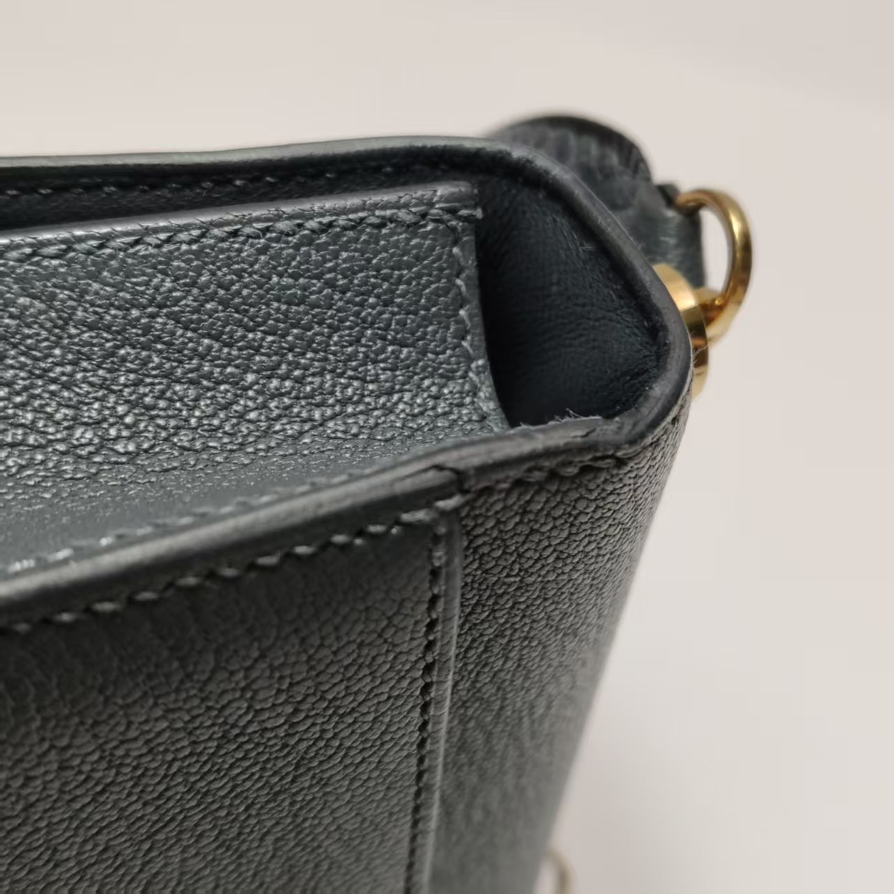 Hermes Verrou Mini 17 Chevre Mysore Black 89 Noir GoldHardware GHW Bag Auth
