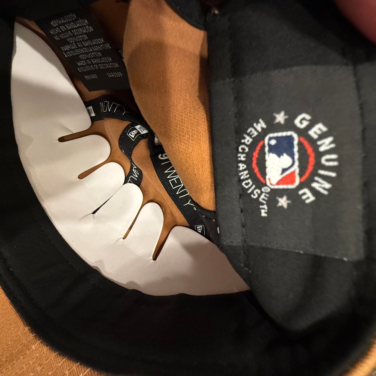 Los Angeles Dodgers Hat New Era 9TWENTY Strap Back Tan MLB Dad Cap New