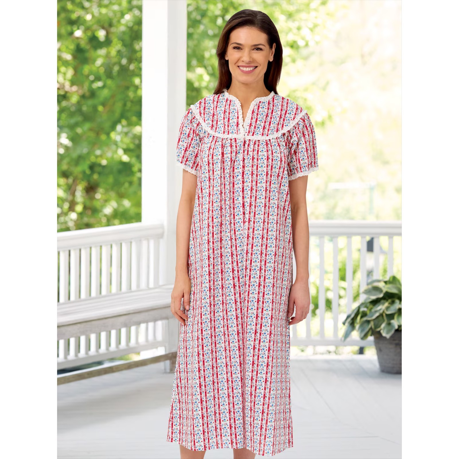 Original Lanz Tyrolean Cotton Lawn Nightgown, Lanz of Salzburg
