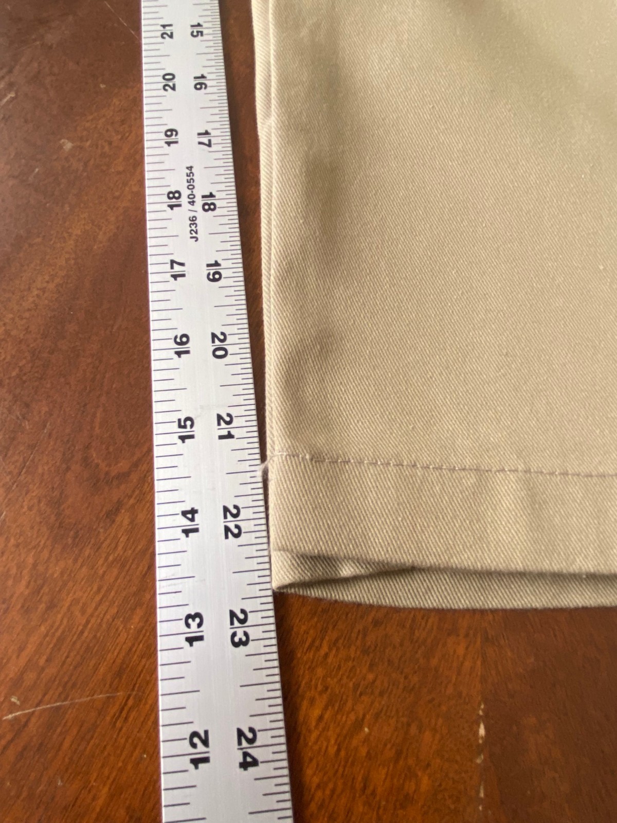 Cropped DICKIES Original 874 Khaki Work Pants 36×23 (Altered inseam length)