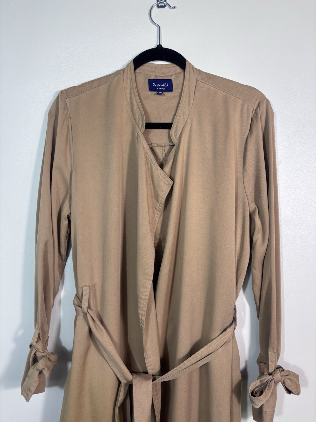 Splendid Size XS Womens Sandwash Twill Flowy Trench Coat – EUC