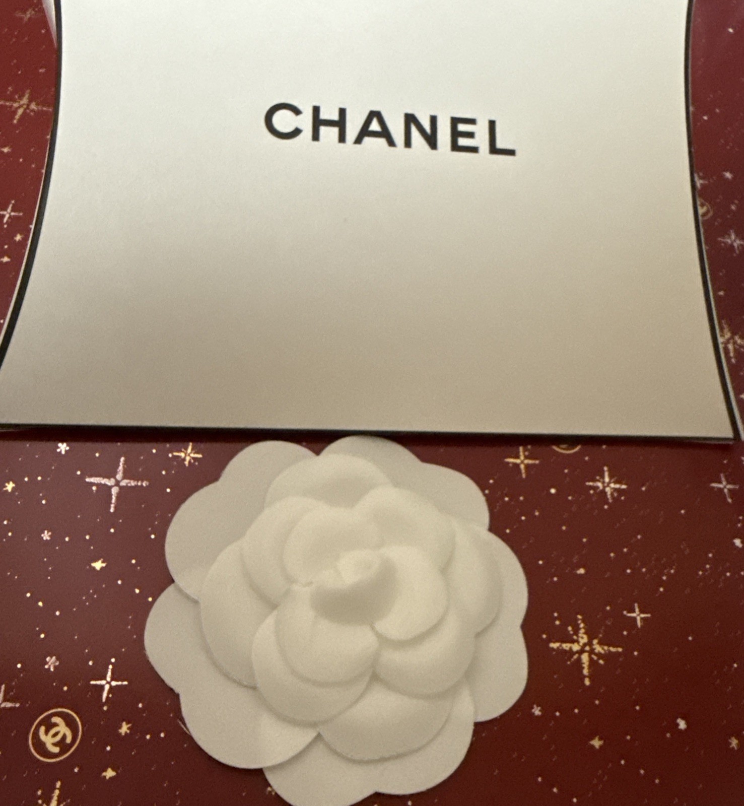 10 X CHANEL Classic White Camellia Flower Stickers