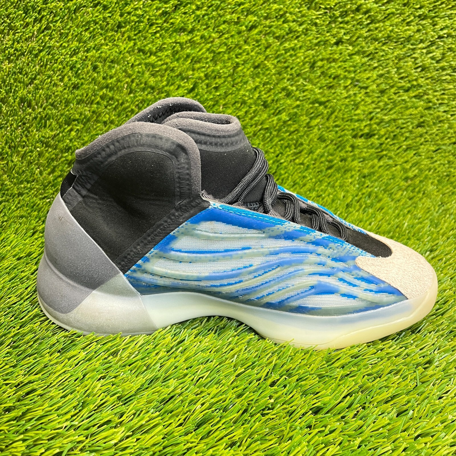 Adidas Yeezy Quantum Mens Size 7 Frozen Blue Black Basketball Shoes Sneakers