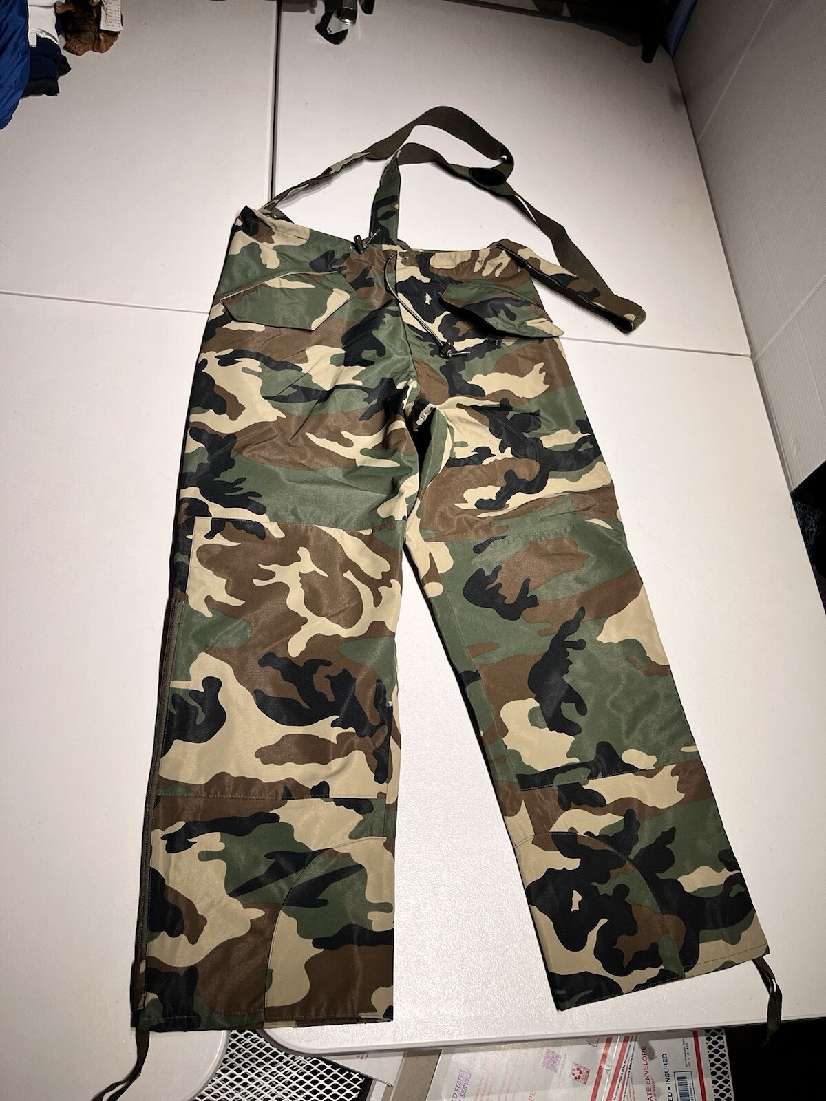 Mil Tec Pants Men’s Small Cold Weather Camouflage Camo Print Waterproof 34×29