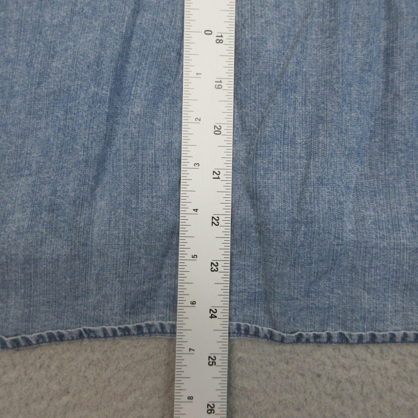Splendid Chambray Lyocell Shirt Women M Blue Popover Peasant Boho Coastal Casual