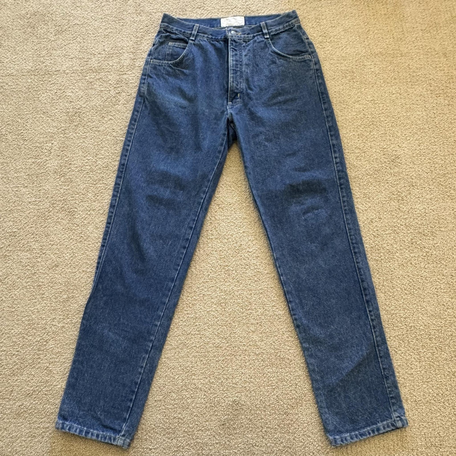 VINTAGE Gap Jeans Teens 15/16 Blue Med Wash High Rise Tapered 31×27.5 USA