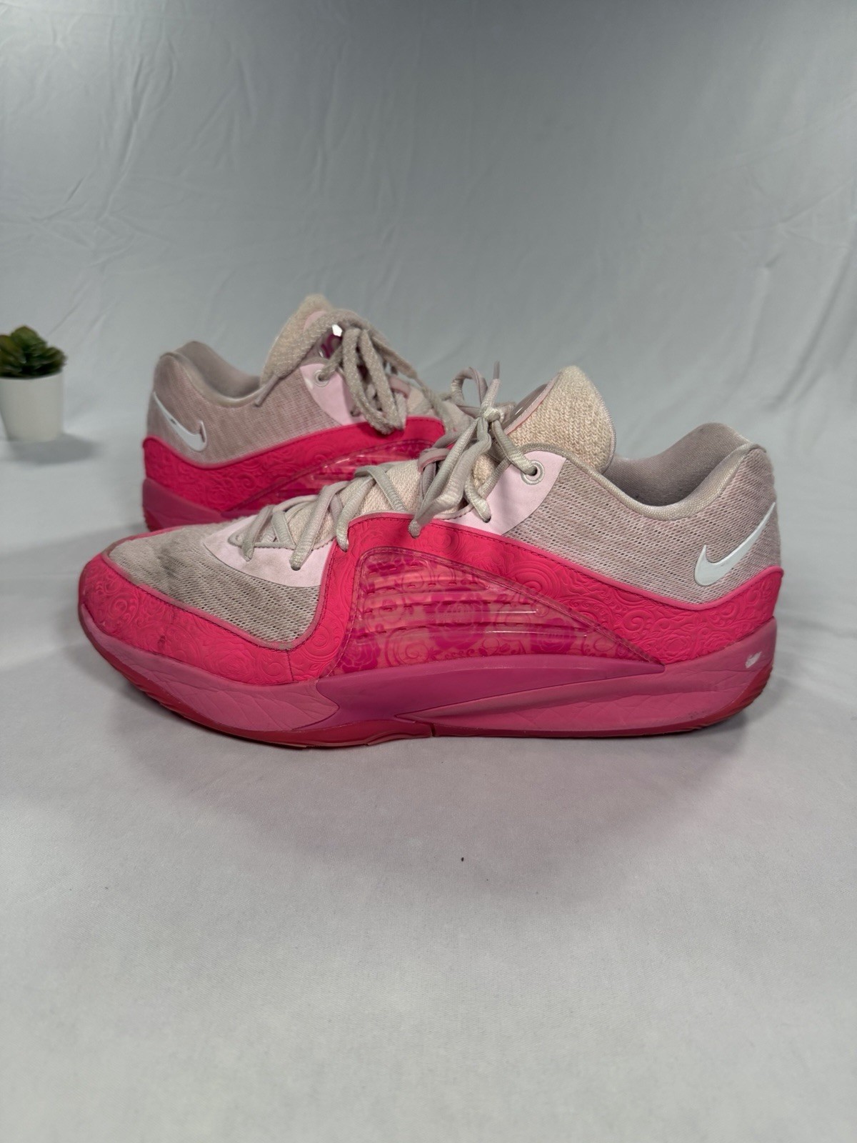 Nike KD 16 NRG Aunt Pearl Men’s 13 Pink Foam White Basketball Shoes FN4929-600