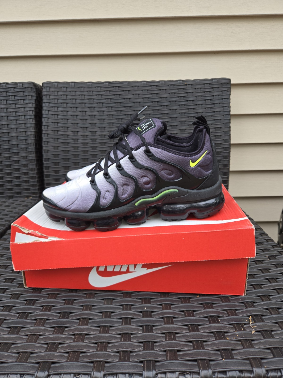 Nike Air VaporMax Plus Neon 95 Men’s Sneakers Black/Green/White 2018 924453-009